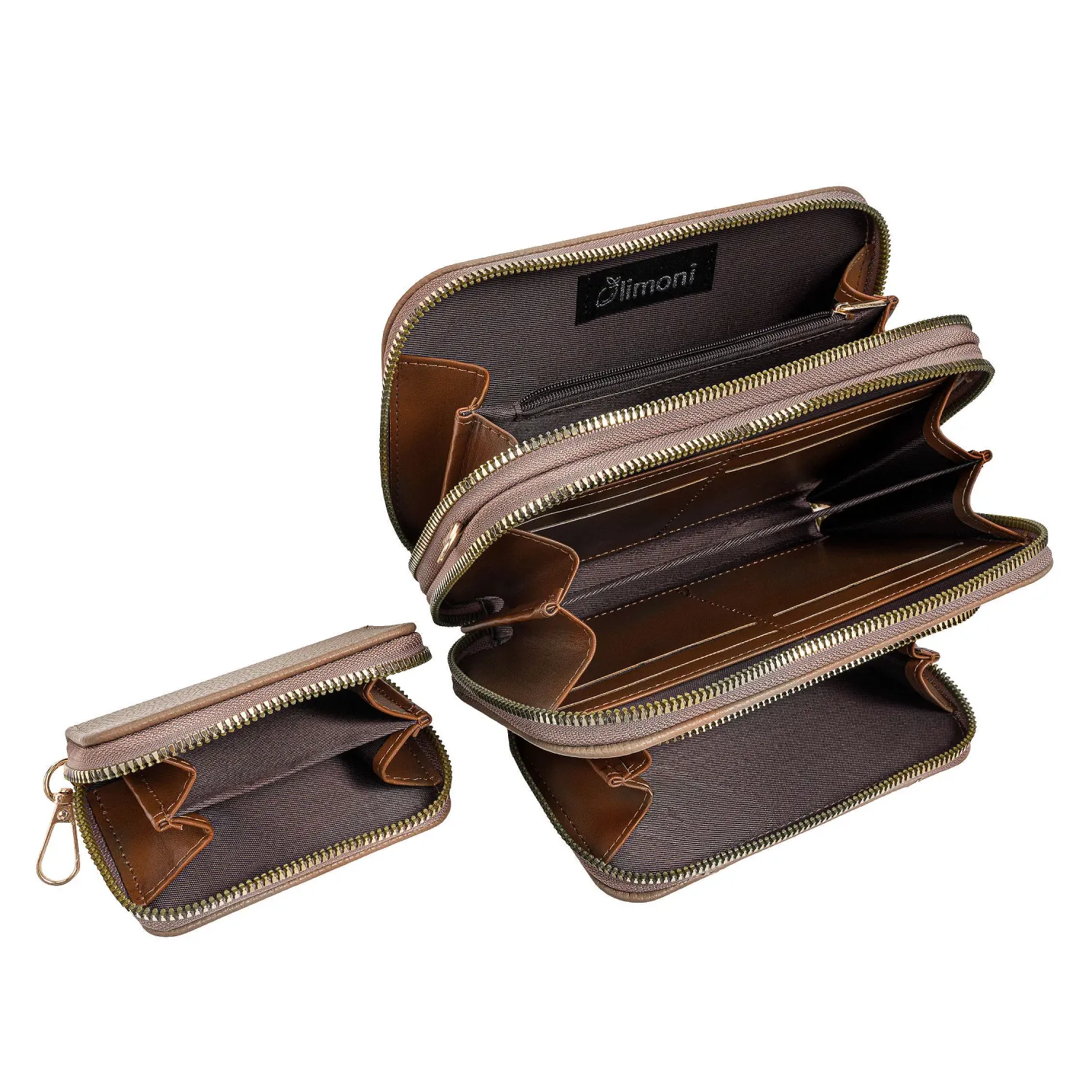Cartera Limoni Casual Jezabel color beige oscuro | Platanitos