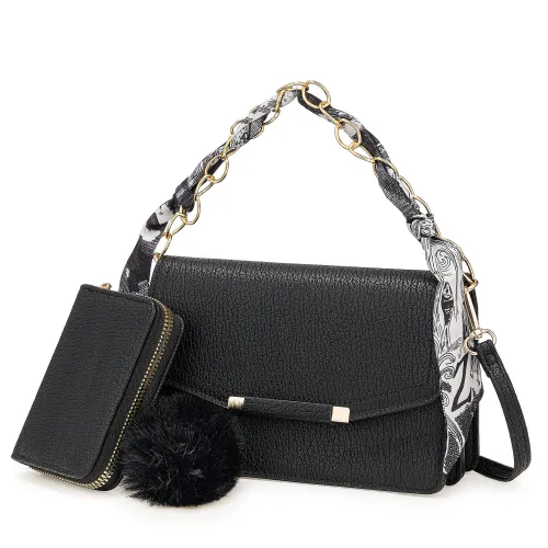 Cartera Limoni Casual Ruth color negro | Platanitos