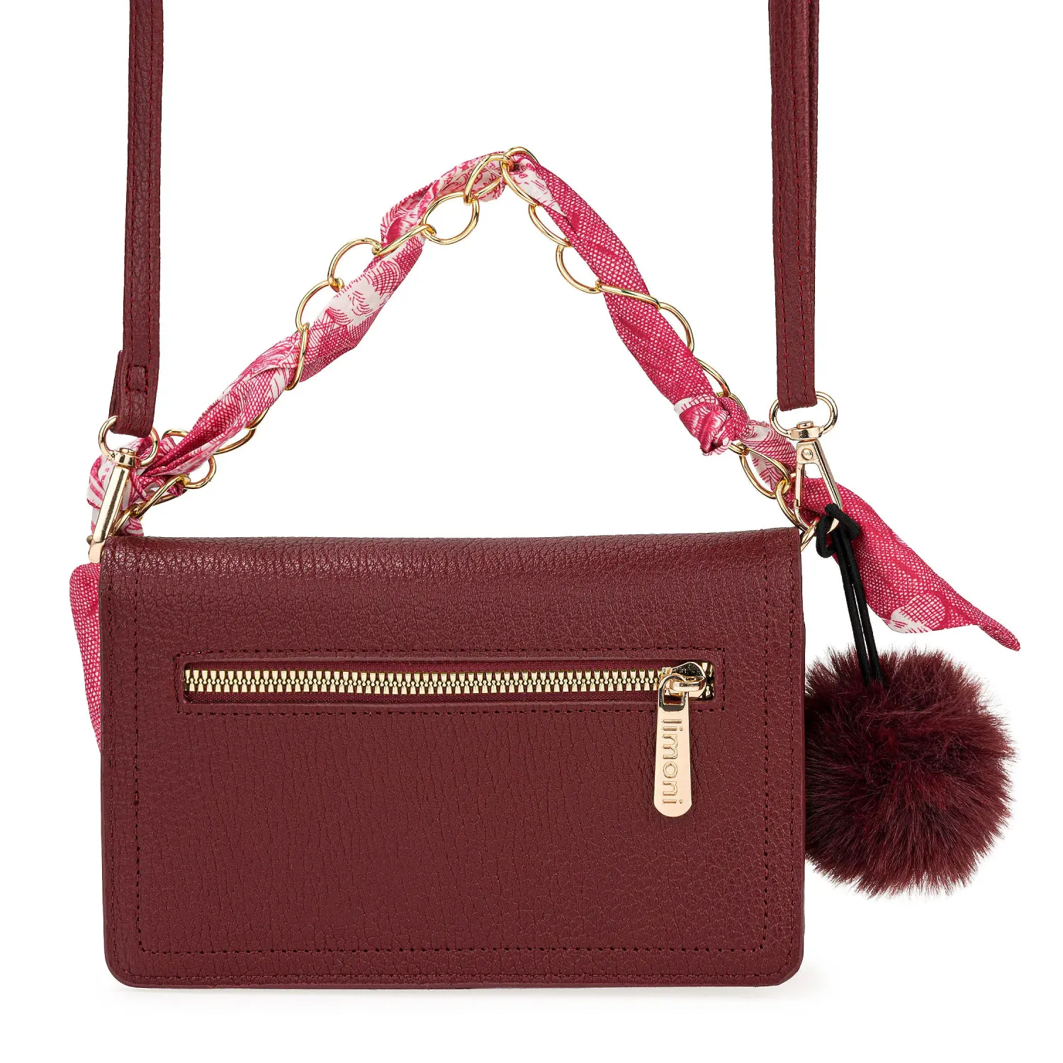 Cartera Limoni Casual Ruth color guinda | Platanitos