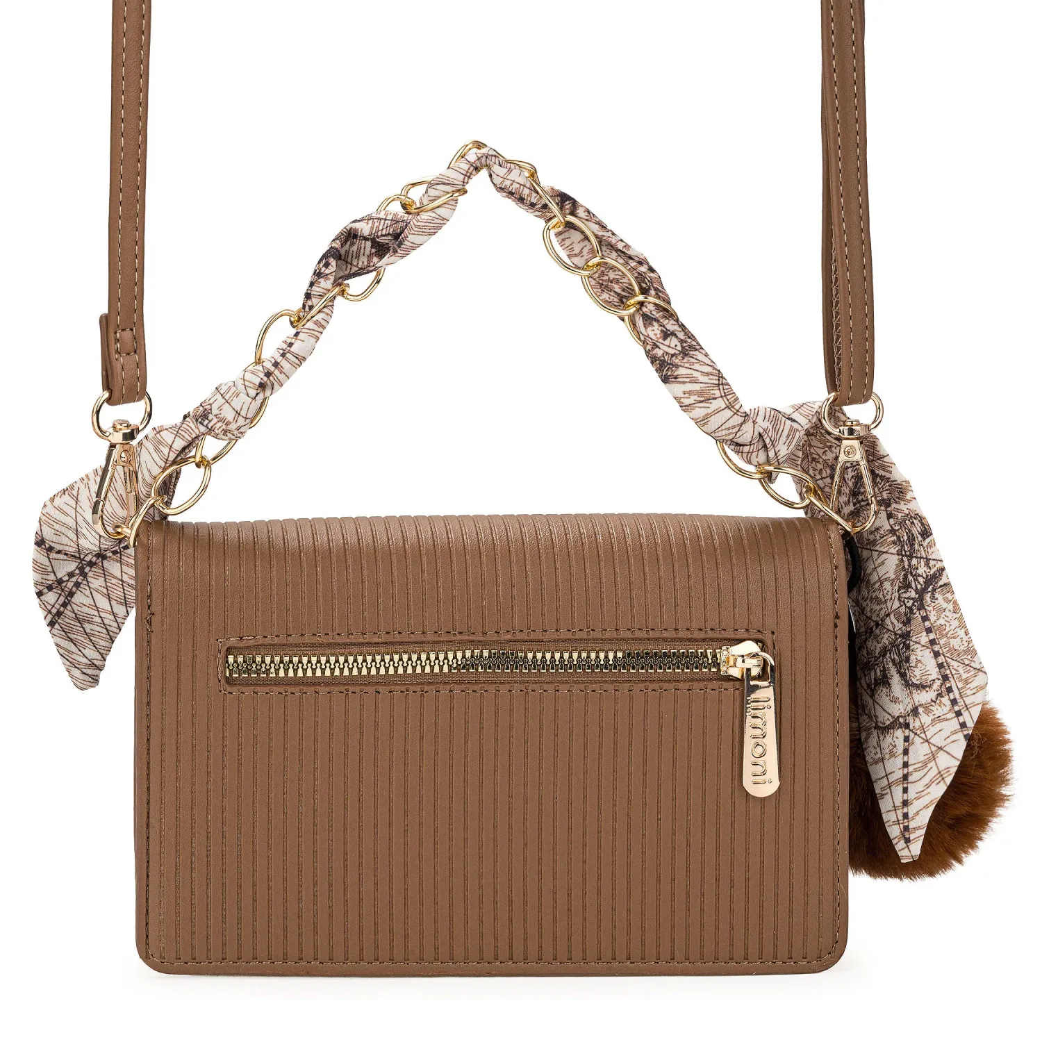 LIMONI Cartera Limoni Casual Jimena color beige oscuro | Platanitos