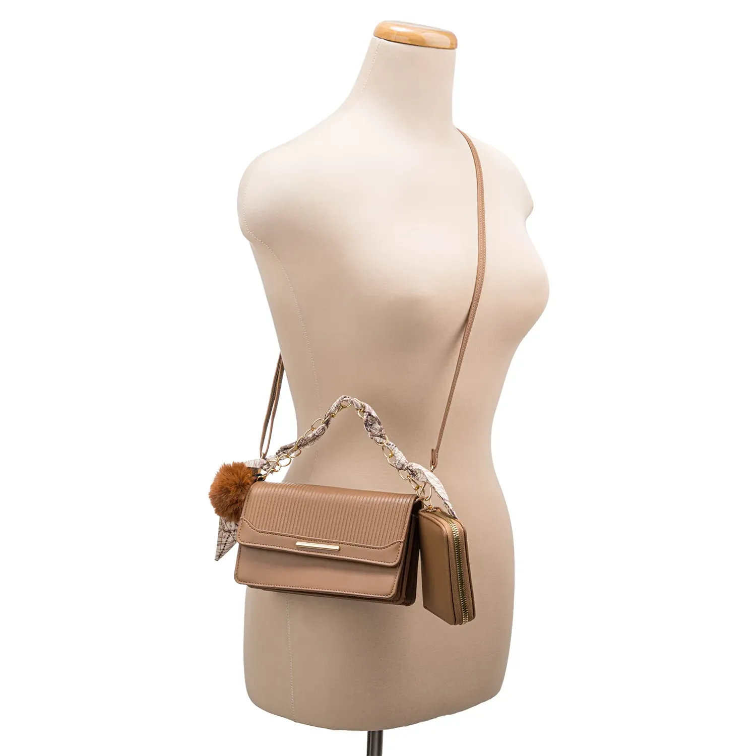 LIMONI Cartera Limoni Casual Jimena color beige oscuro | Platanitos