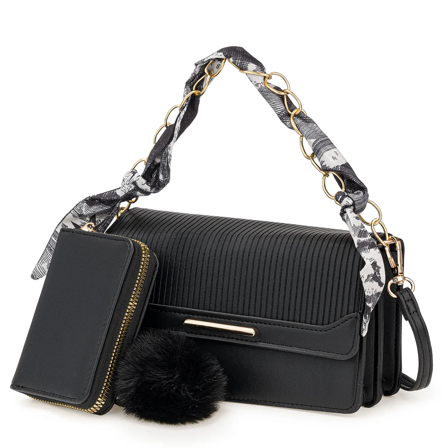 Cartera Limoni Casual Jimena color negro | Platanitos