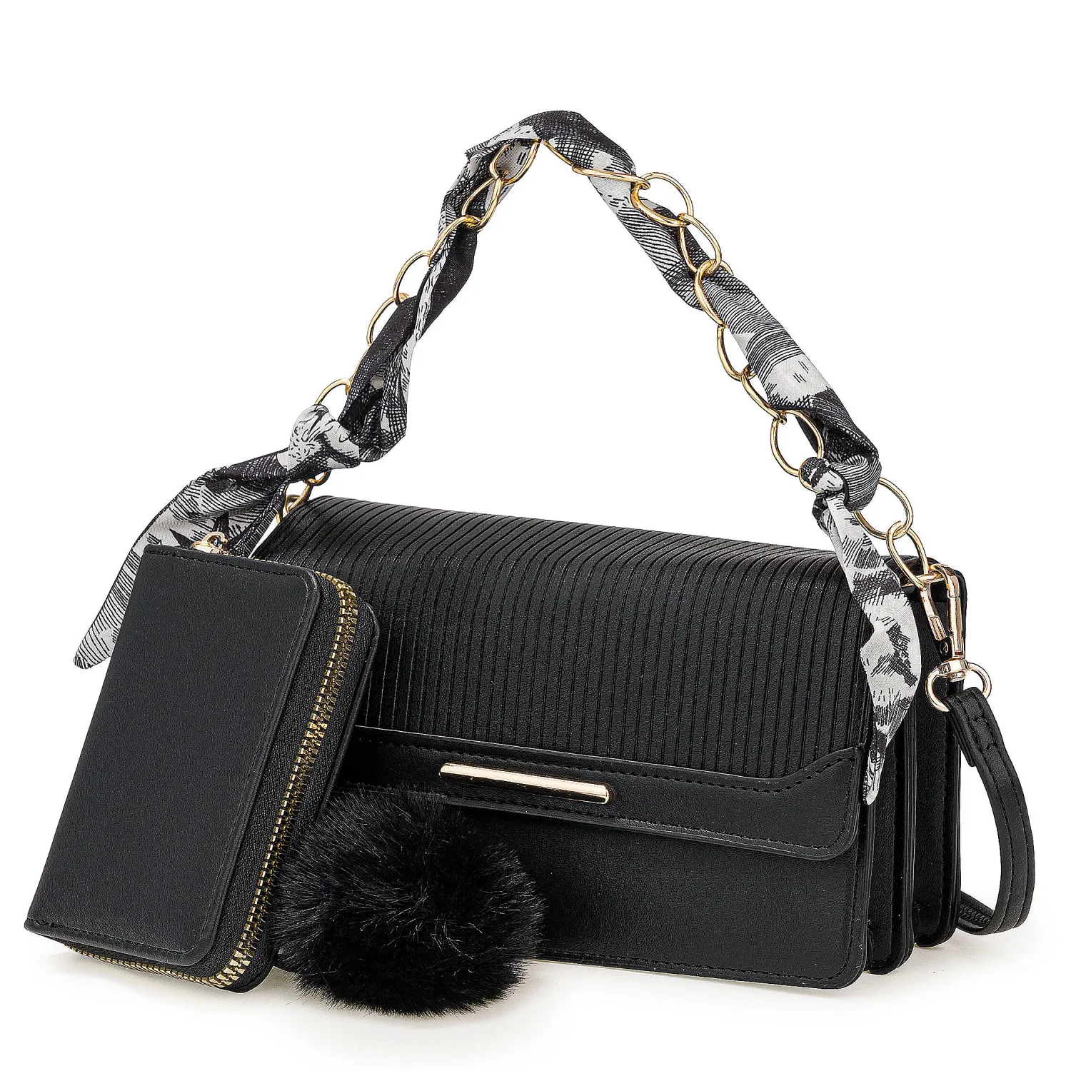 Cartera Limoni Casual Jimena color negro | Platanitos