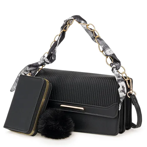 Cartera Limoni Casual Jimena color negro | Platanitos