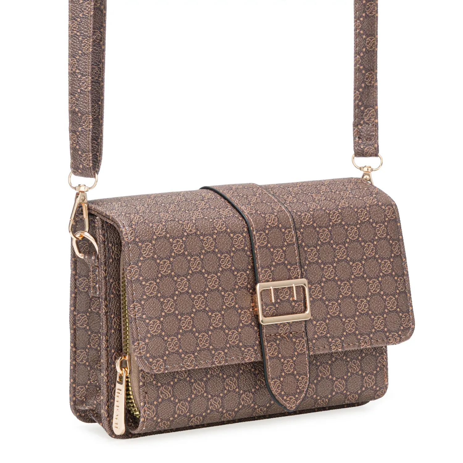 Cartera Limoni Casual Nicole color marron | Platanitos