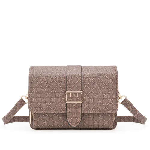 Cartera Limoni Casual Nicole color marron | Platanitos