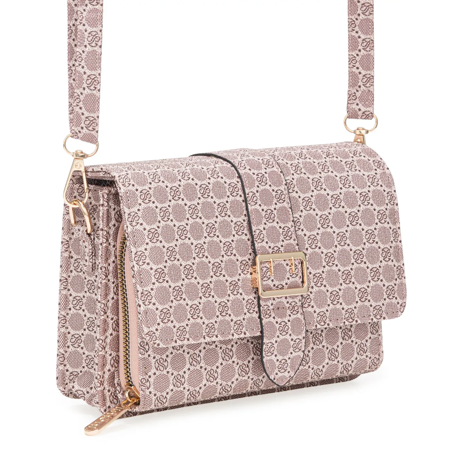 Cartera Limoni Casual Nicole color rosado | Platanitos