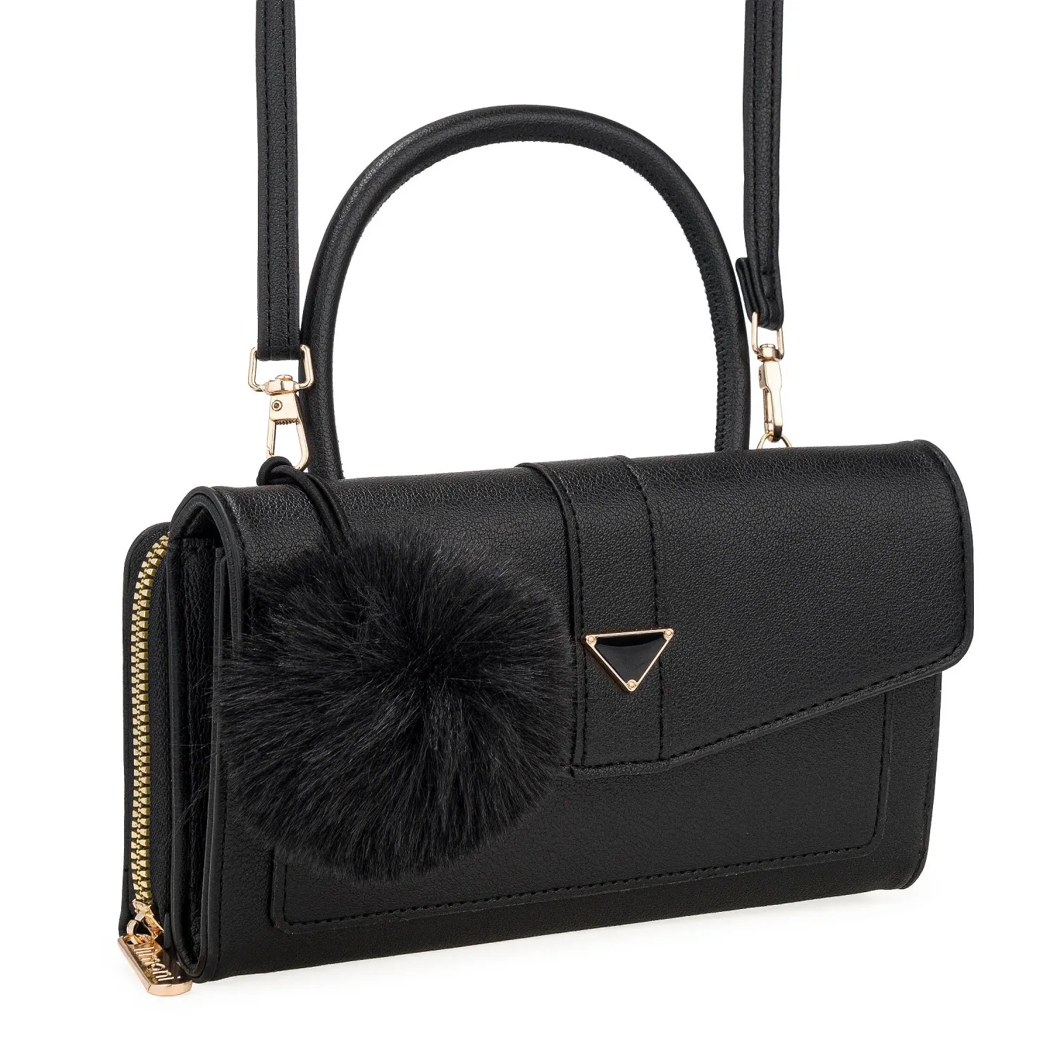 Cartera Limoni Casual Eloise color negro | Platanitos