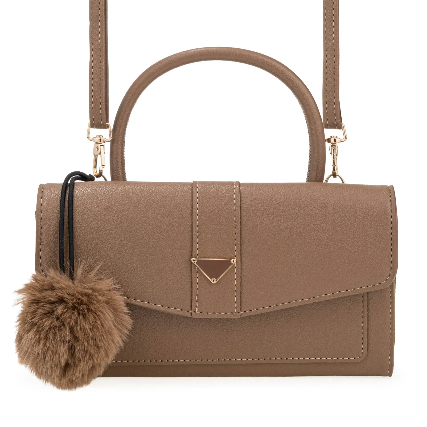 Cartera Limoni Casual Eloise color topo | Platanitos