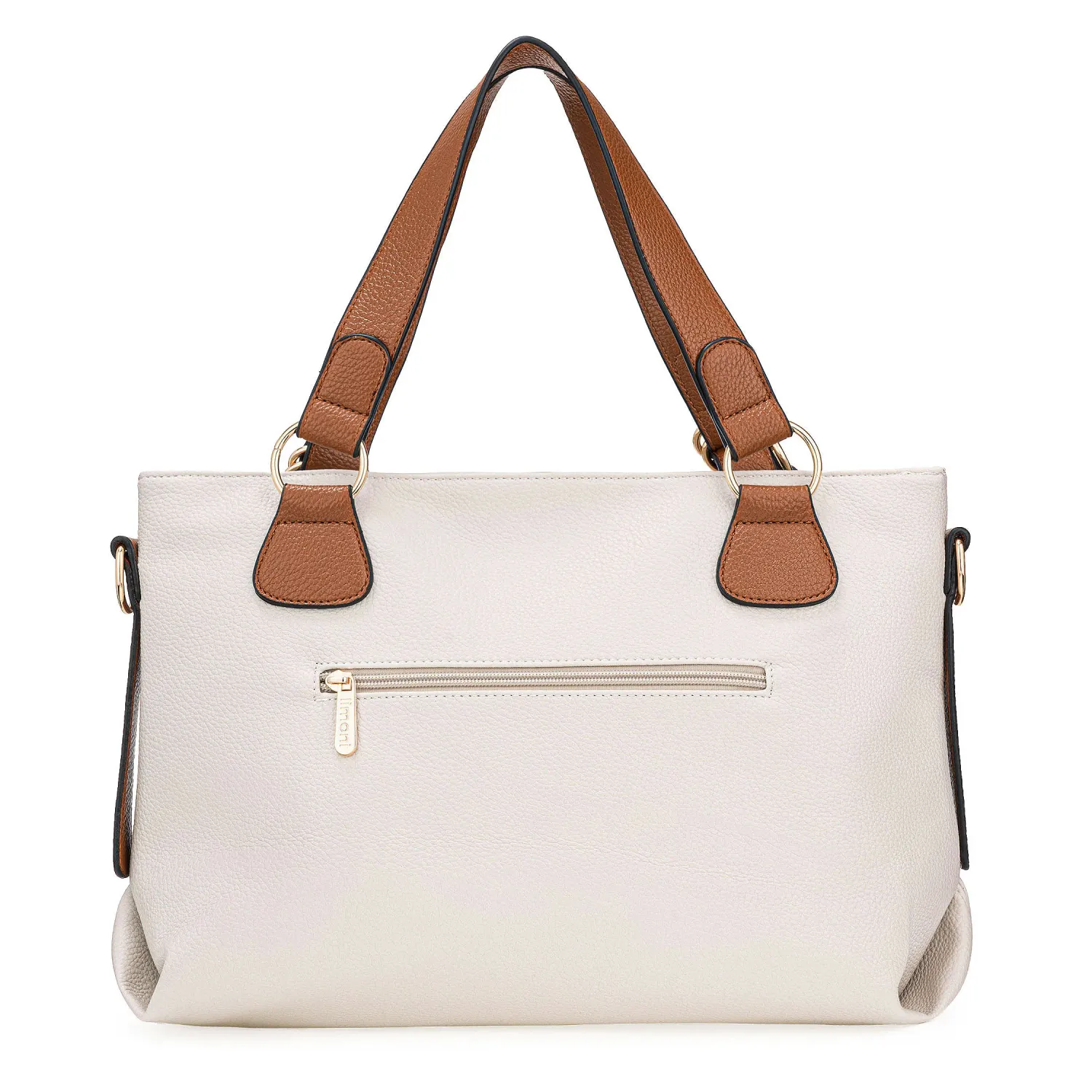 LIMONI Cartera Limoni Casual Giselle color off white / marron | Platanitos