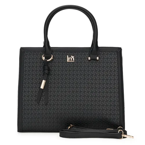 Cartera Limoni Casual Mirella color negro | Platanitos