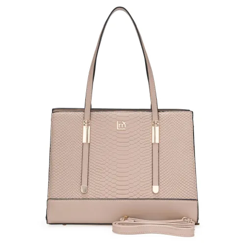 Cartera Limoni Casual Vivian color beige | Platanitos