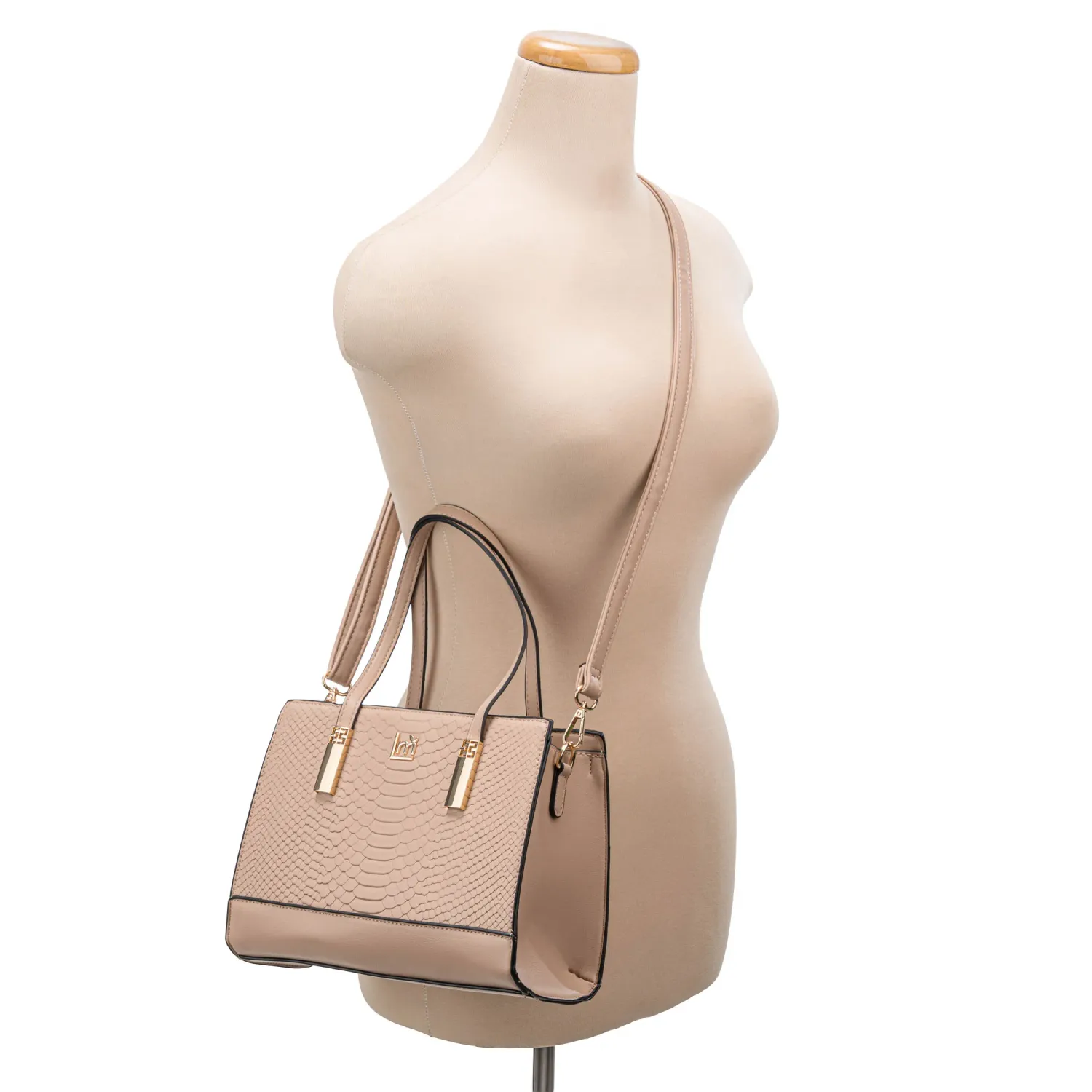 Cartera Limoni Casual Vivian-1 color beige oscuro | Platanitos