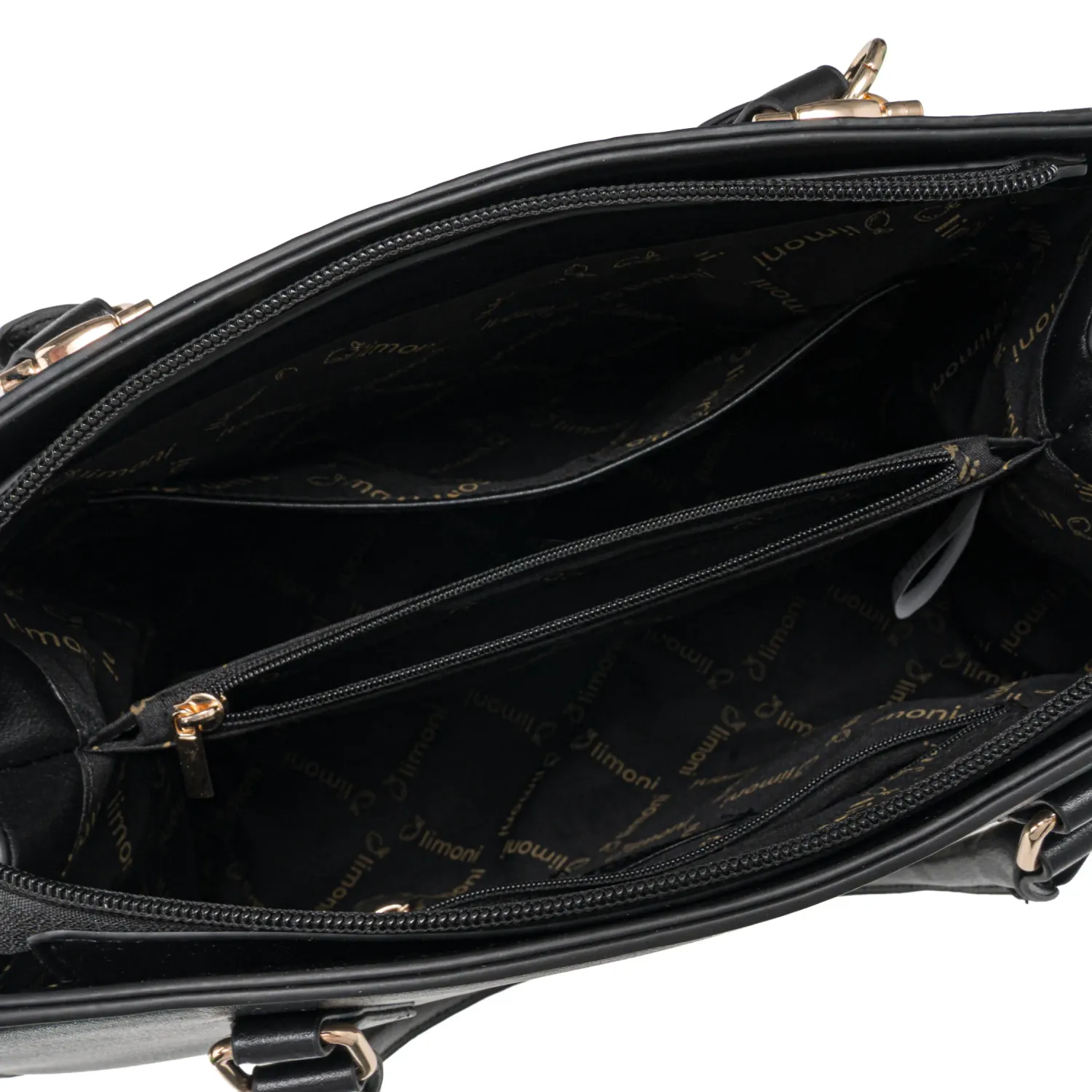 Cartera Limoni Casual Miri color negro | Platanitos