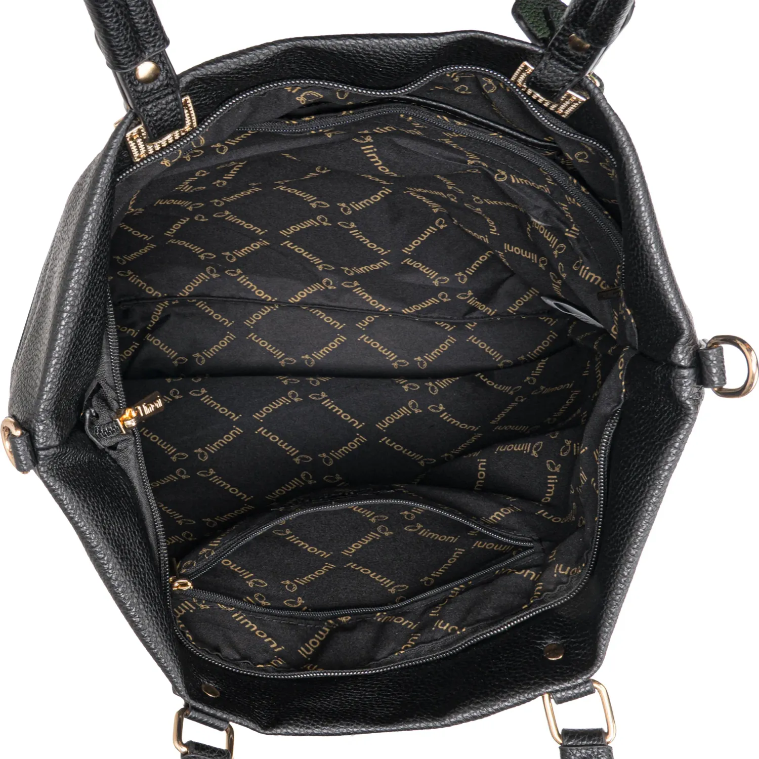 Cartera Limoni Casual Avery color negro | Platanitos