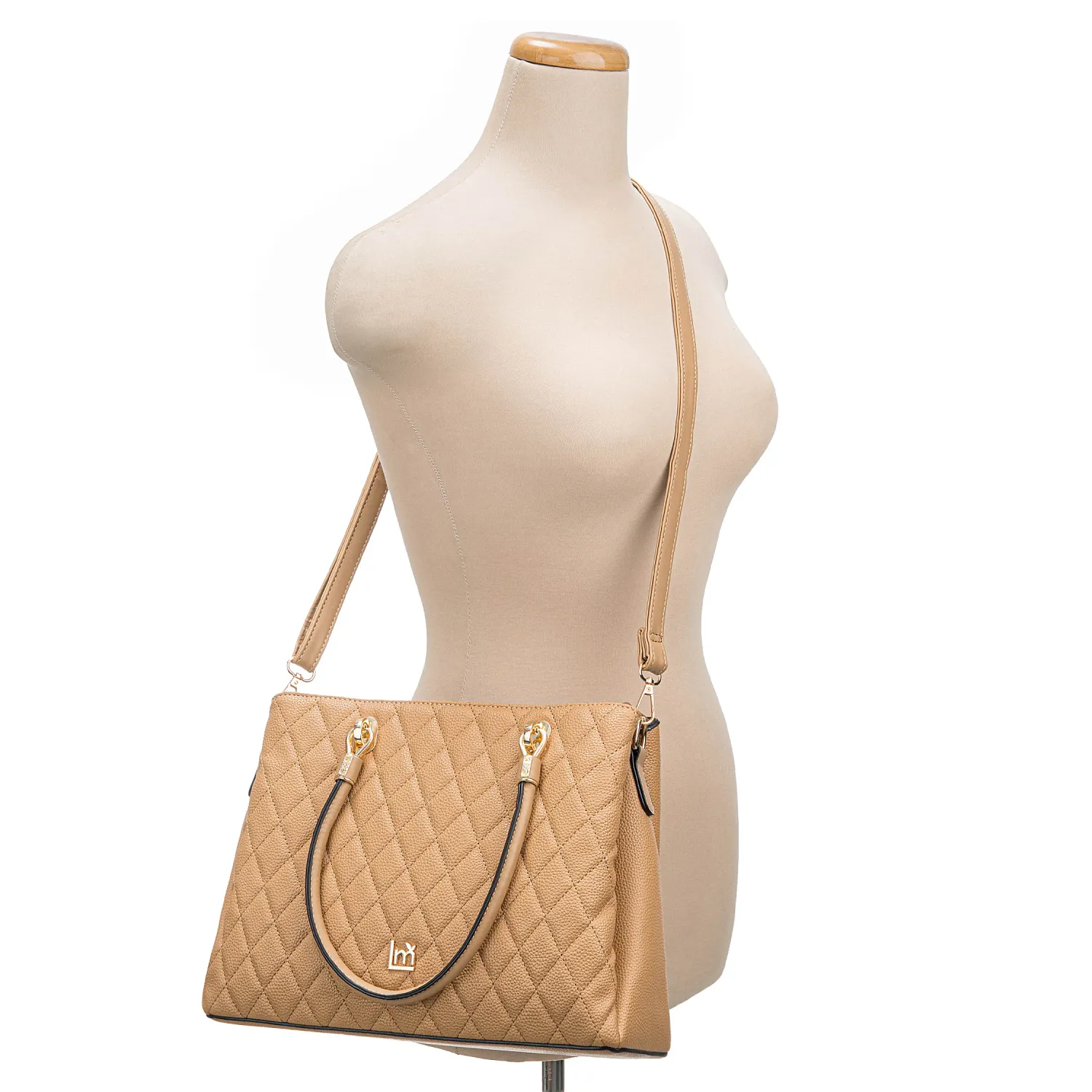 Cartera Limoni Casual Emery color beige oscuro | Platanitos
