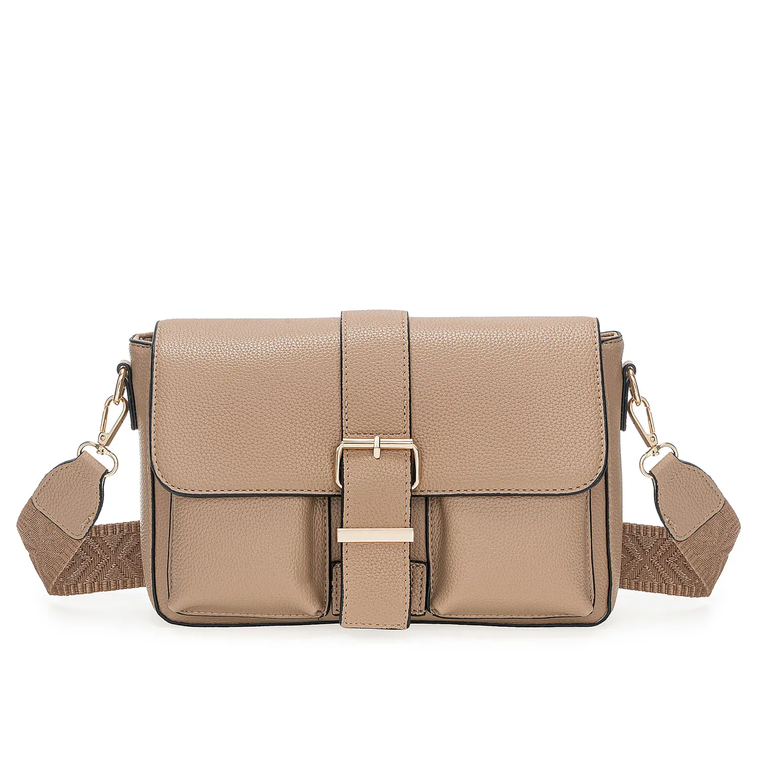 Cartera Limoni Casual Nasha color topo | Platanitos