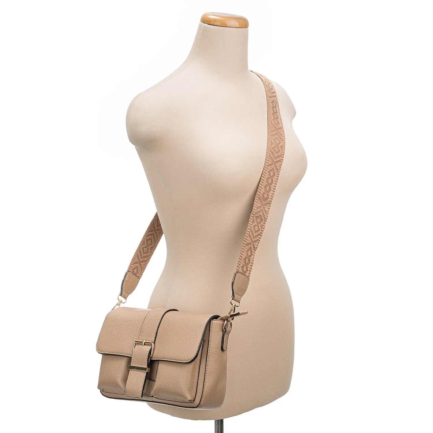 Cartera Limoni Casual Nasha color topo | Platanitos