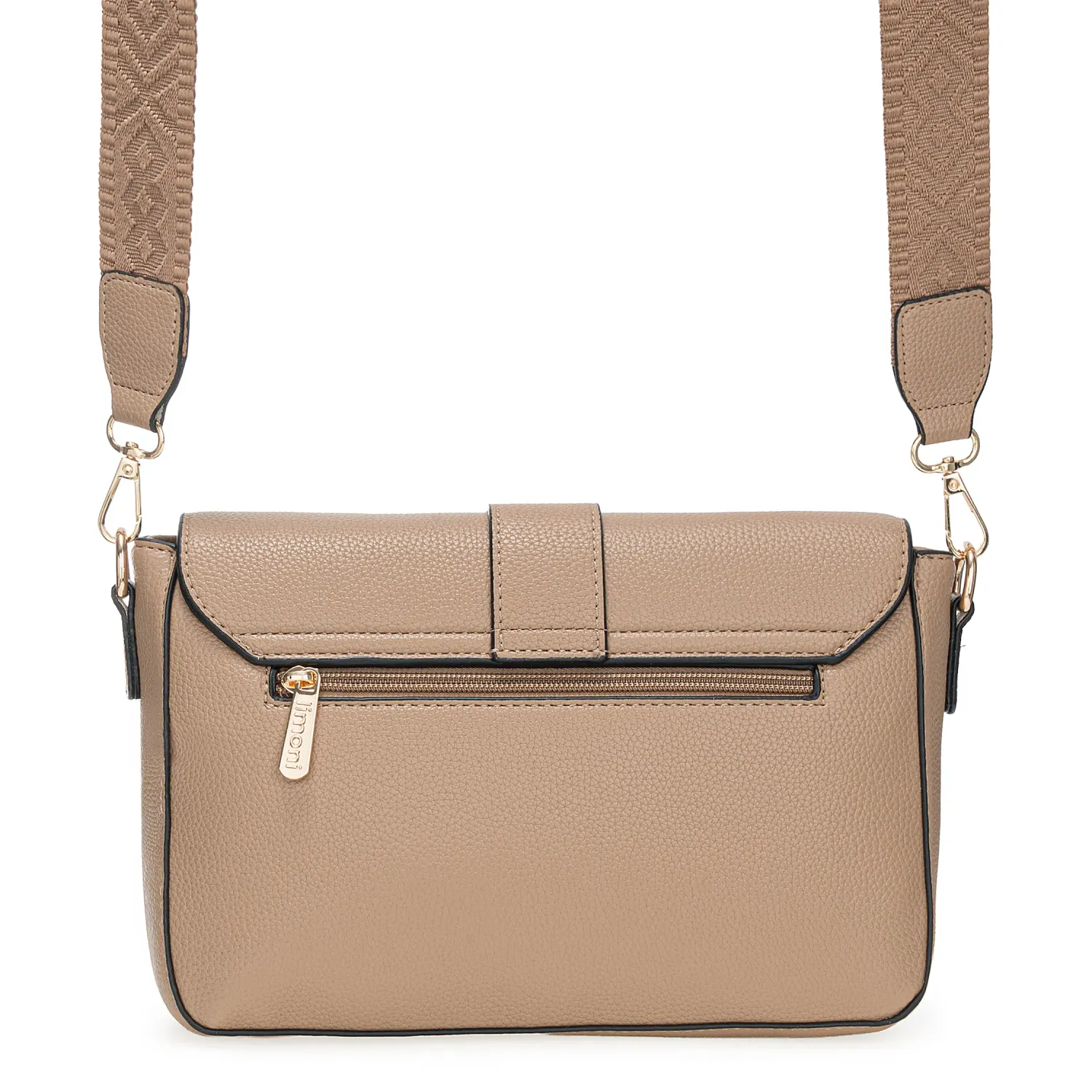 Cartera Limoni Casual Nasha color topo | Platanitos