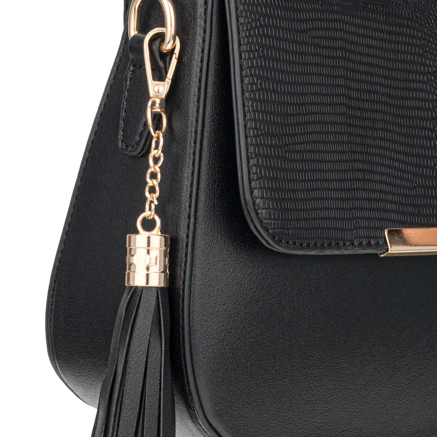 Cartera Limoni Casual Lisa color negro | Platanitos