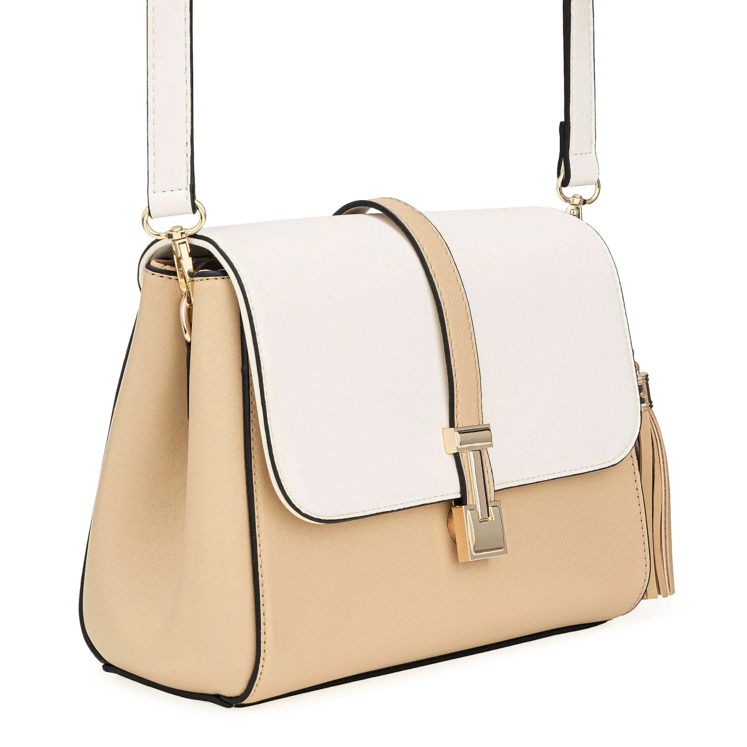 LIMONI Cartera Limoni Casual Evelyn color beige / off white | Platanitos