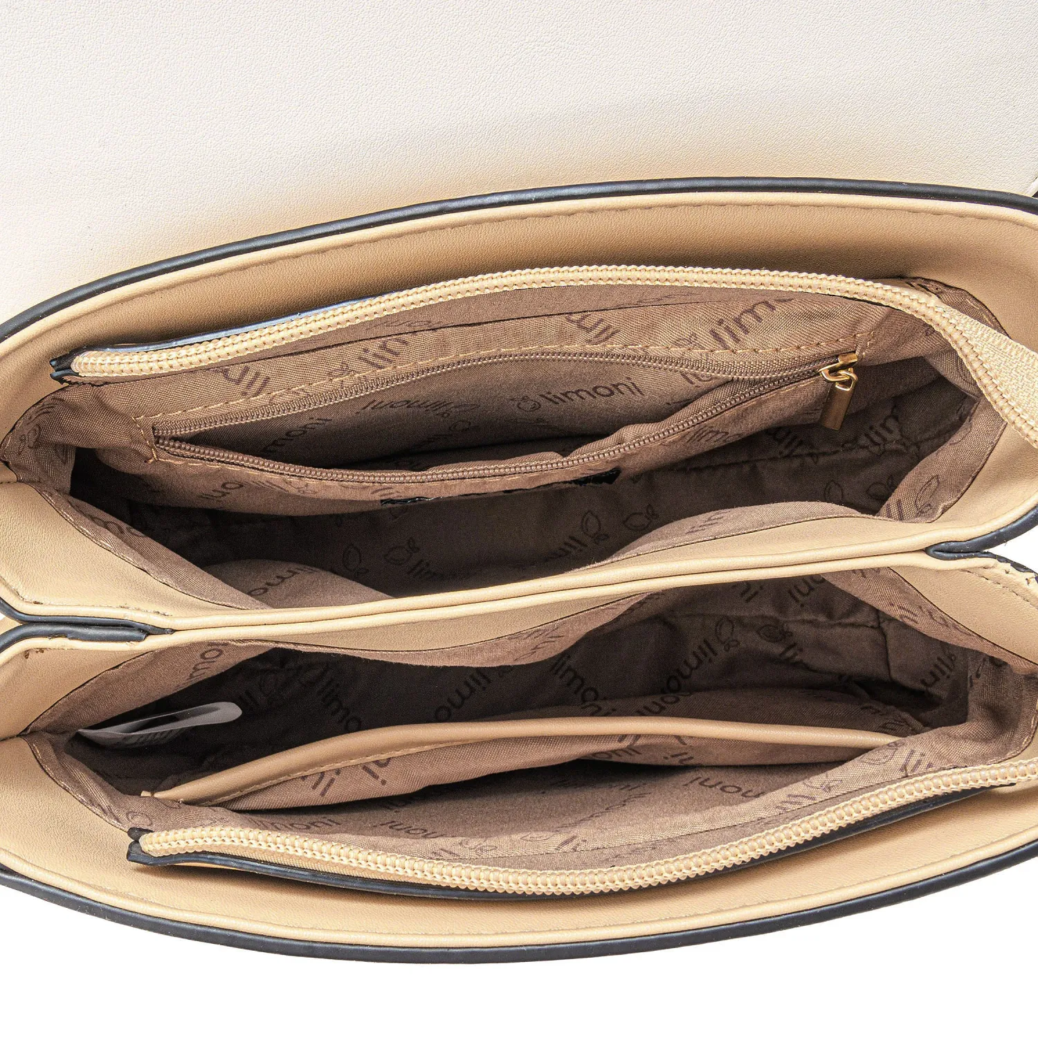 LIMONI Cartera Limoni Casual Evelyn color beige / off white | Platanitos
