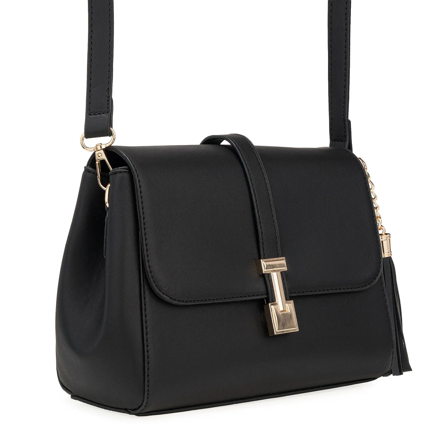 Cartera Limoni Casual Evelyn color negro | Platanitos