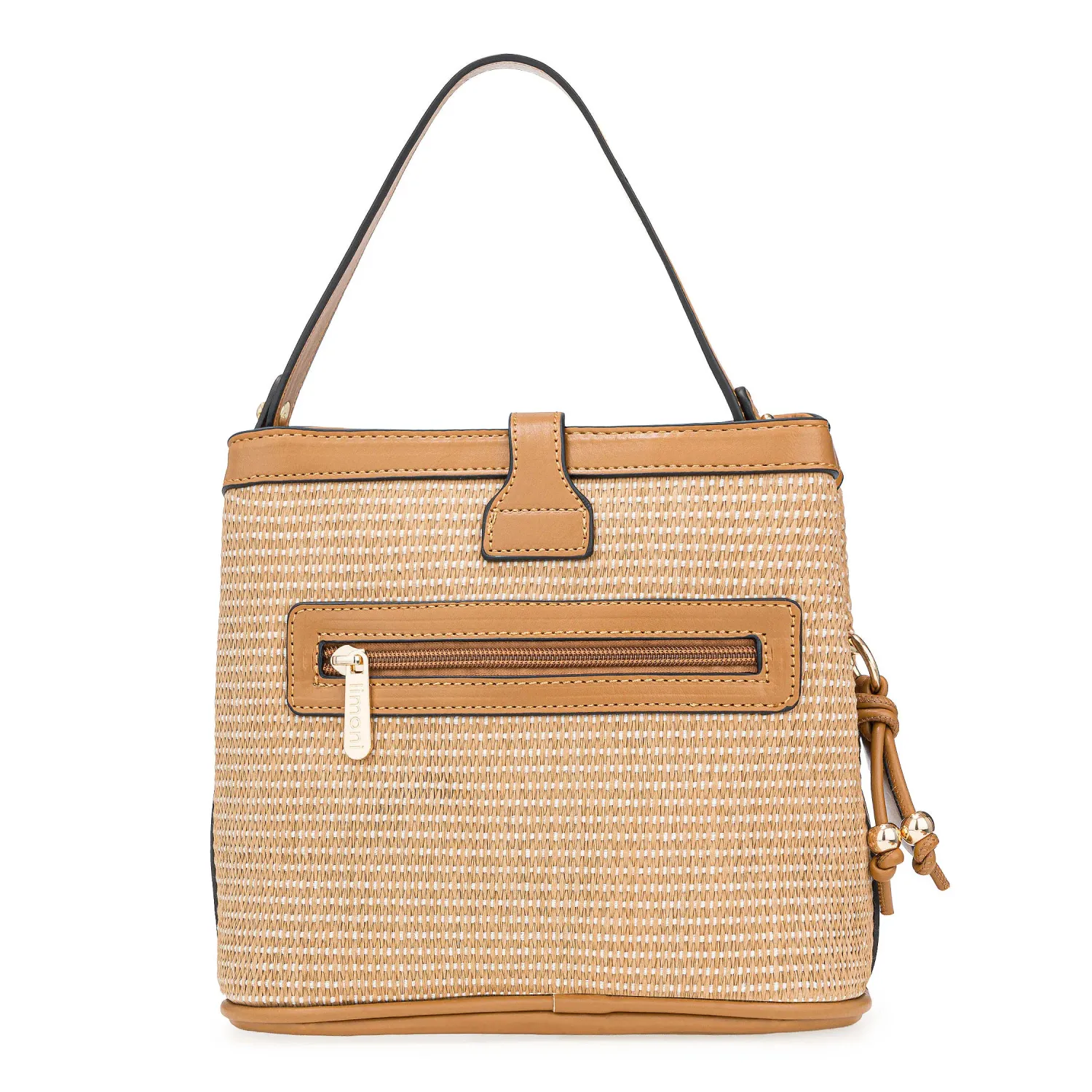 Cartera Limoni Casual Chicago color beige | Platanitos