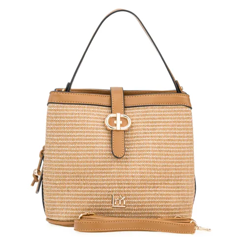 Cartera Limoni Casual Chicago color beige | Platanitos