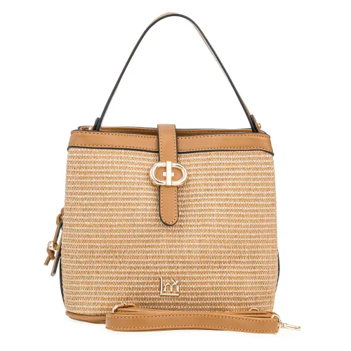 Cartera Limoni Casual Chicago color beige | Platanitos