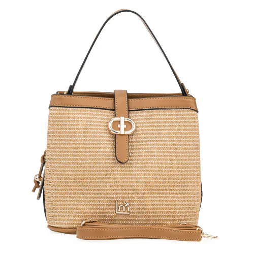 Cartera Limoni Casual Chicago color beige | Platanitos