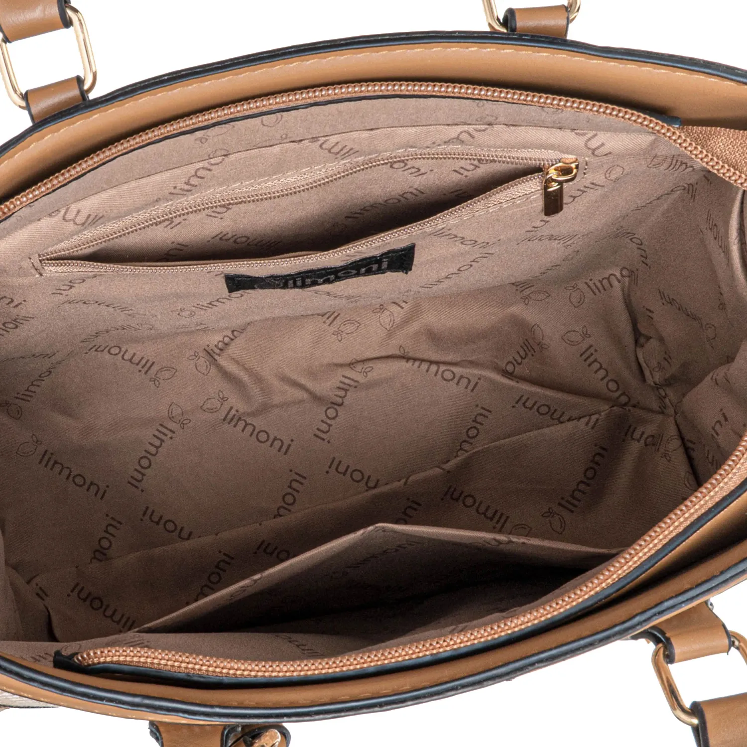 Cartera Limoni Casual Avanic color beige | Platanitos