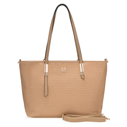 Cartera Limoni Casual Hazel color beige | Platanitos