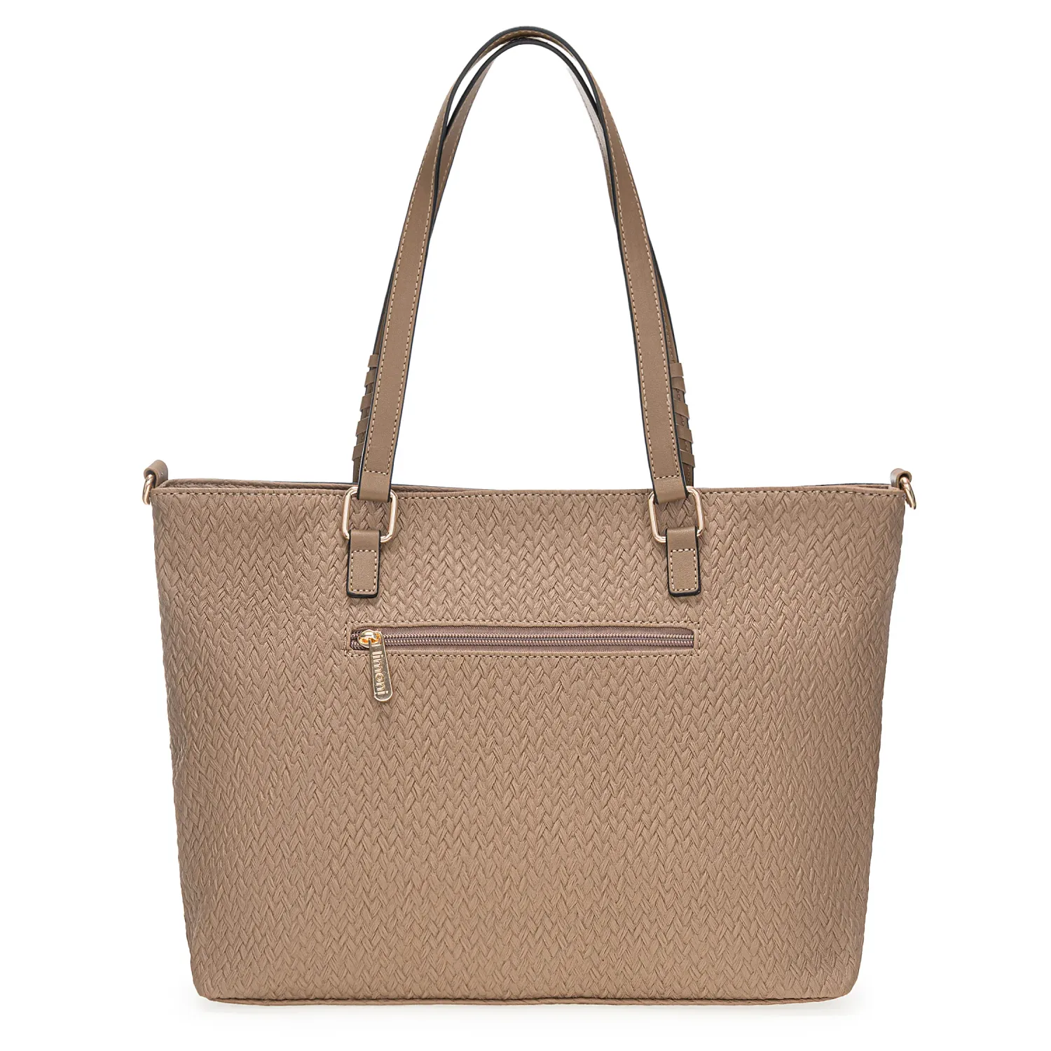 Cartera Limoni Casual Clavelli color topo | Platanitos