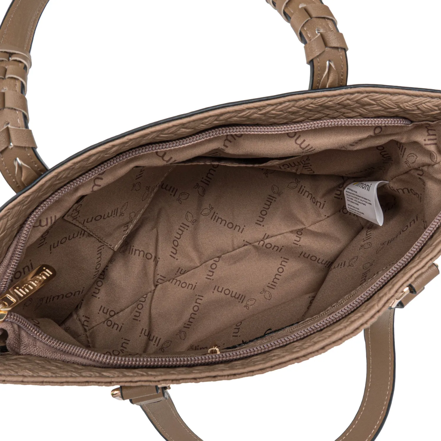 Cartera Limoni Casual Clavelli-1 color topo | Platanitos