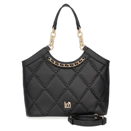 Cartera Limoni Casual Angeline color negro | Platanitos