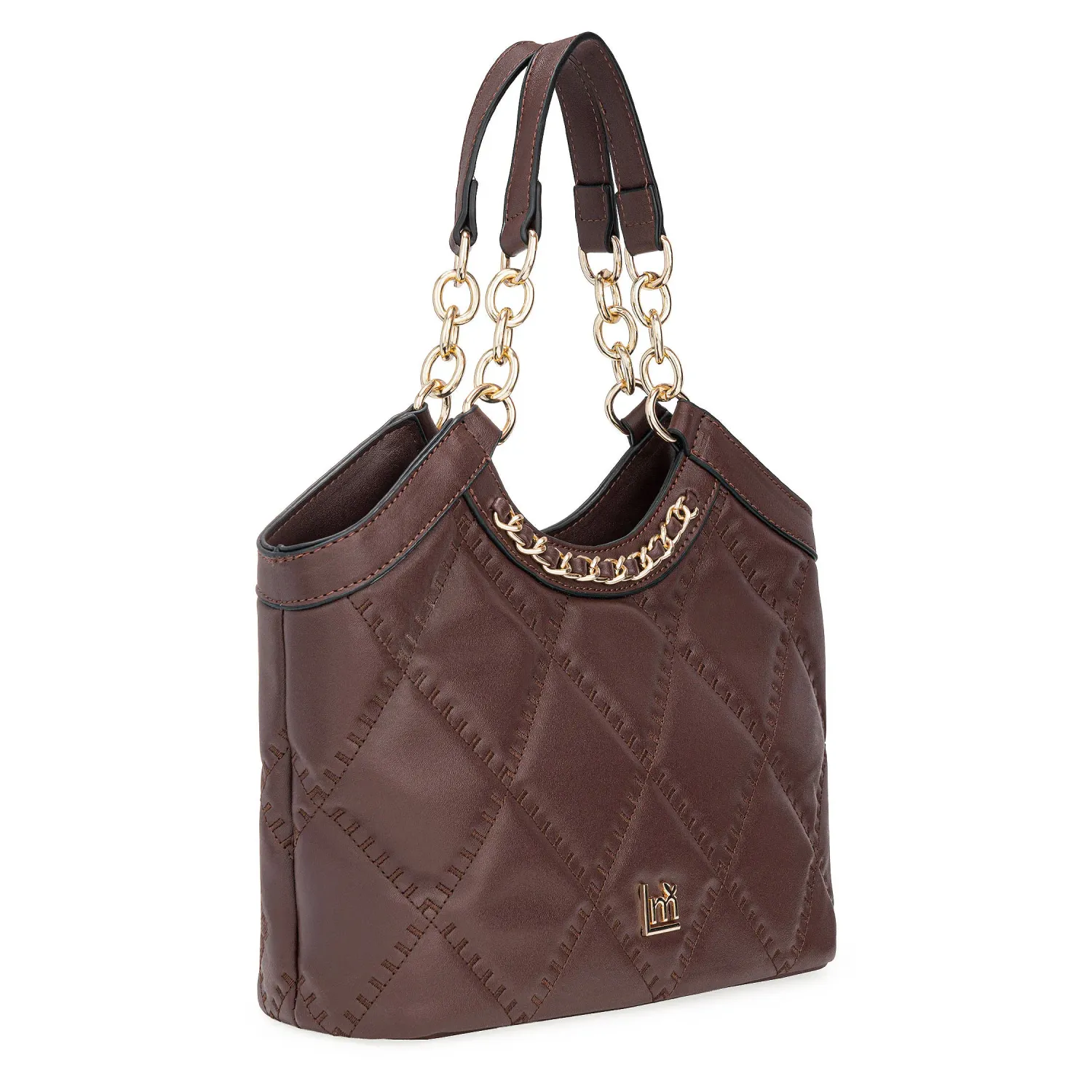 Cartera Limoni Casual Angeline color marron oscuro. | Platanitos