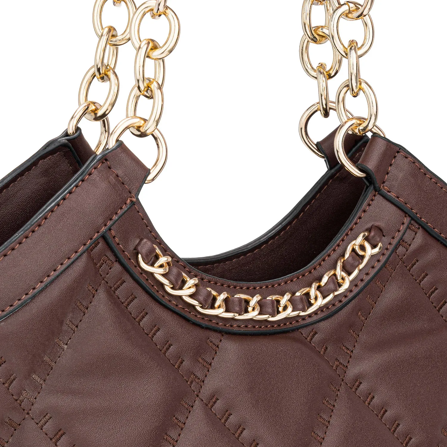 Cartera Limoni Casual Angeline color marron oscuro. | Platanitos