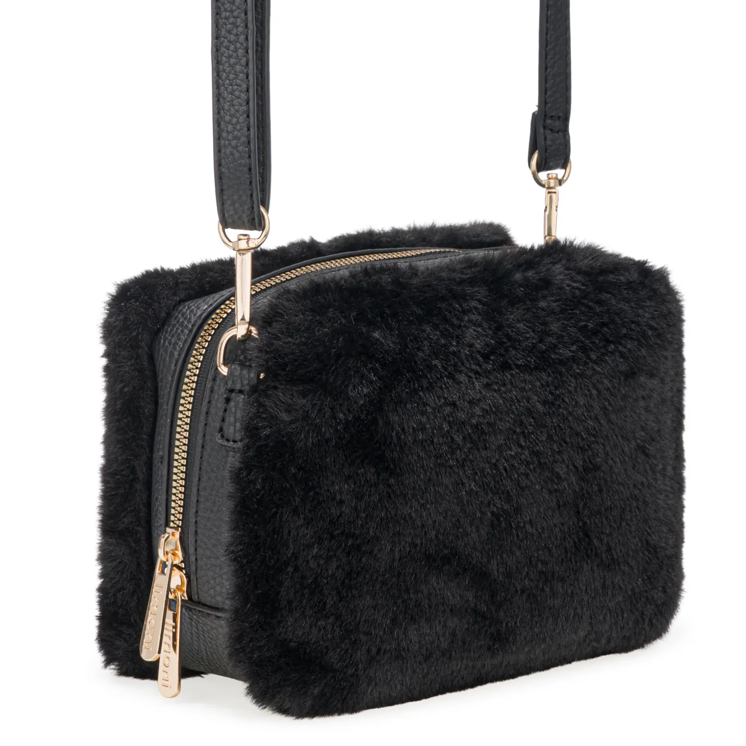 Cartera Limoni Casual Fiorella color negro | Platanitos