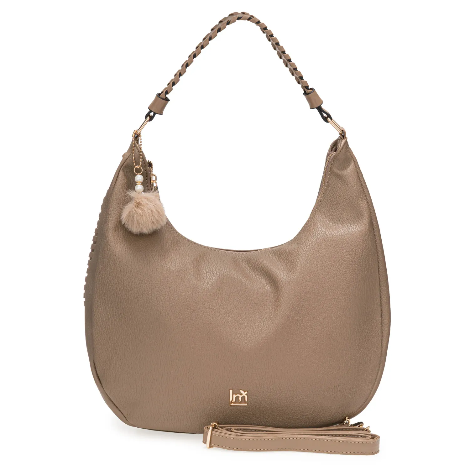 Cartera Limoni Casual Fiore color topo | Platanitos