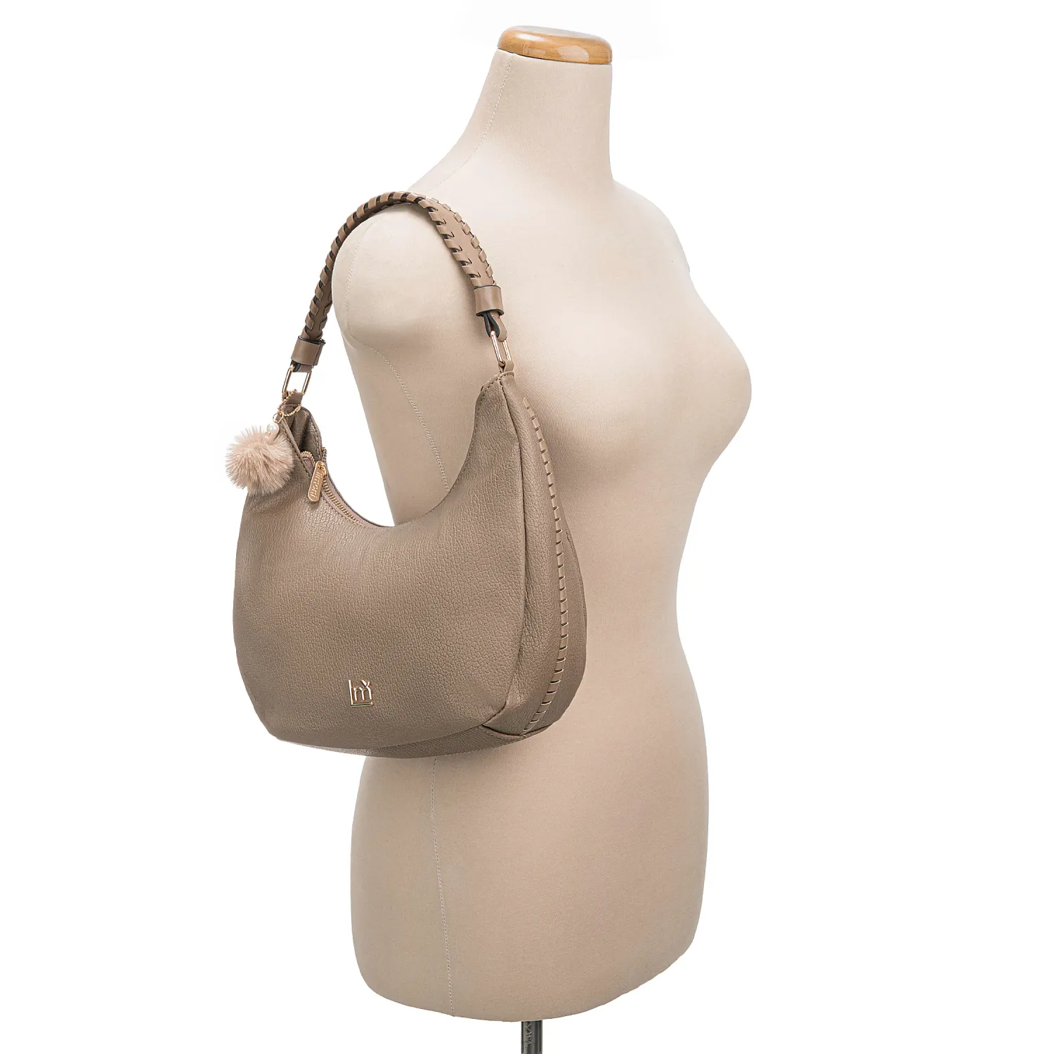 Cartera Limoni Casual Fiore-1 color topo | Platanitos