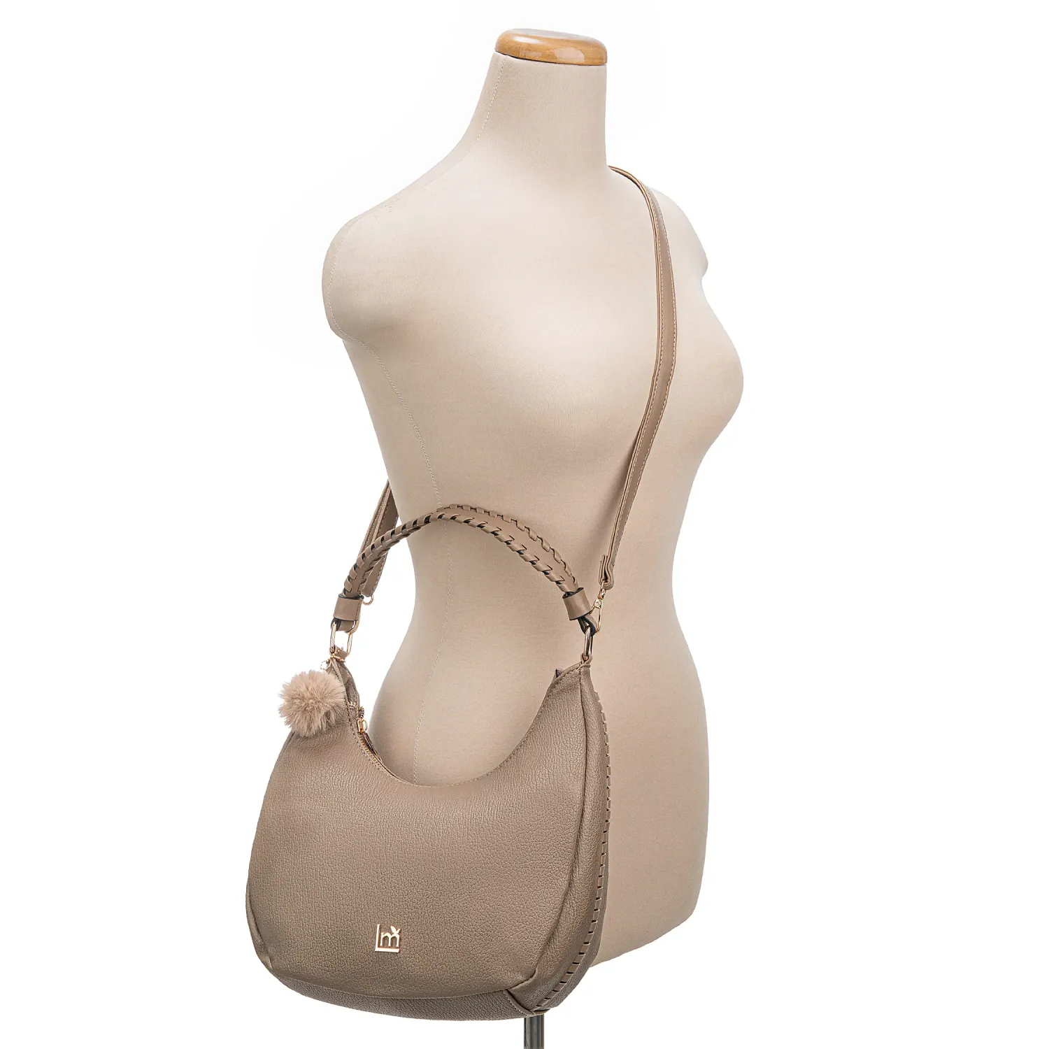 Cartera Limoni Casual Fiore-1 color topo | Platanitos