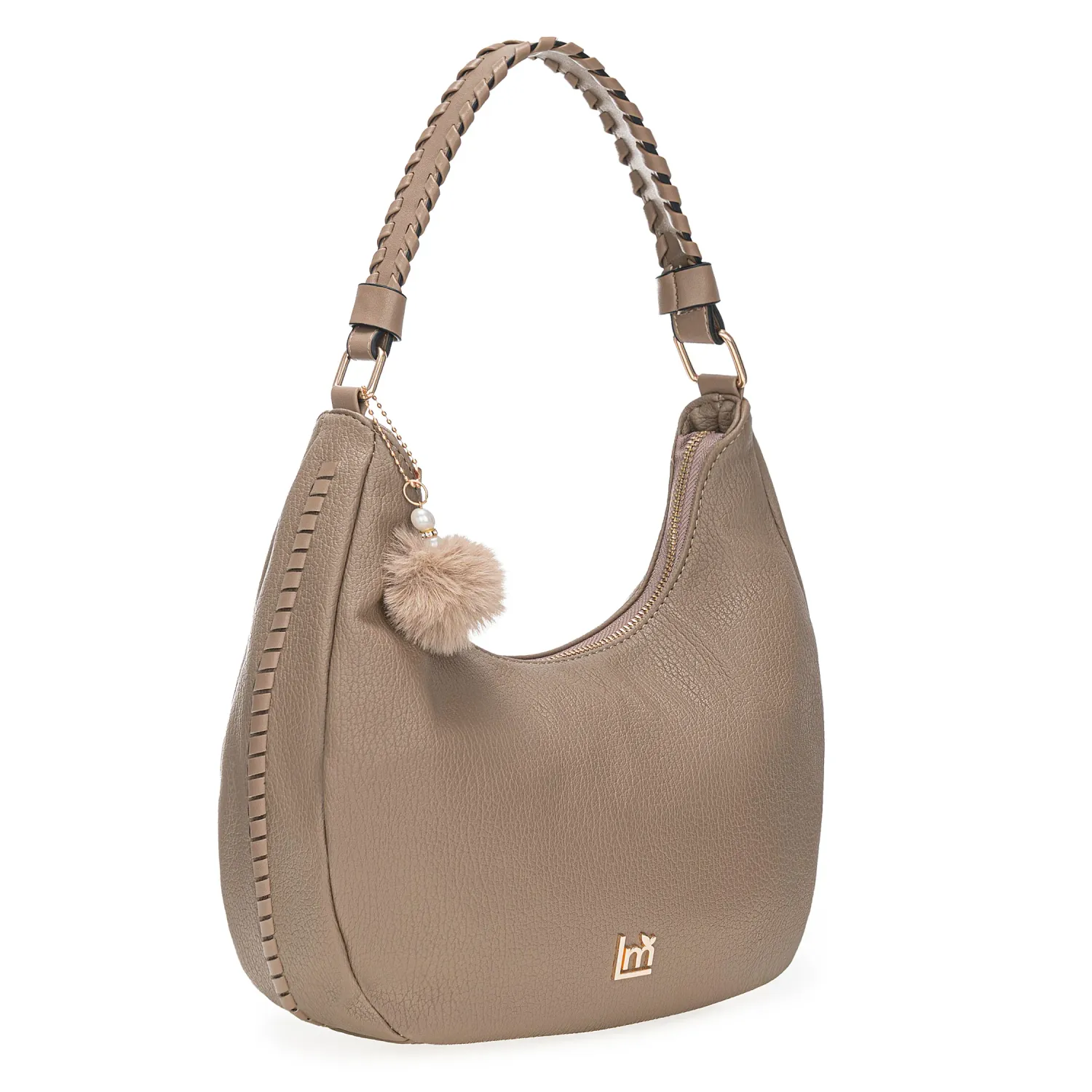 Cartera Limoni Casual Fiore-1 color topo | Platanitos