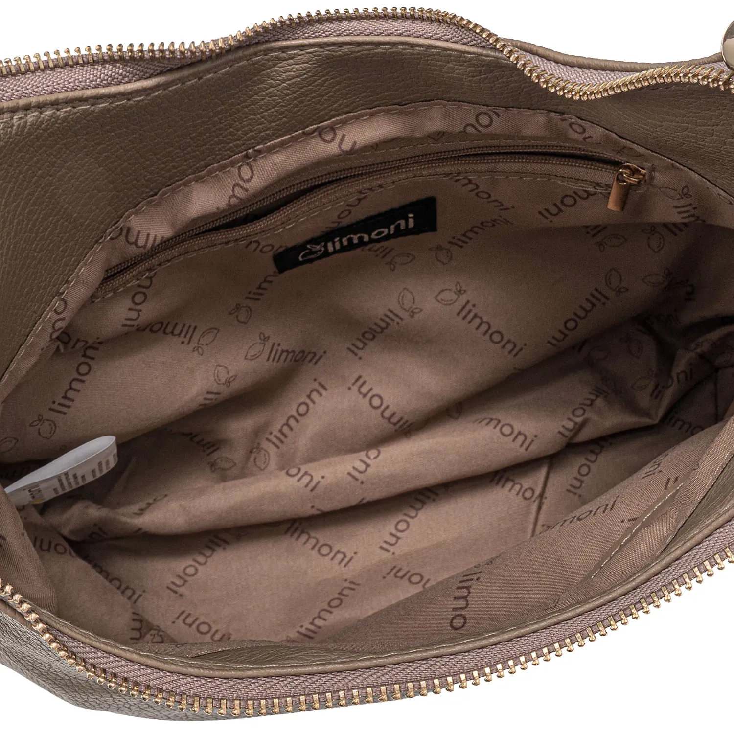 Cartera Limoni Casual Fiore-1 color topo | Platanitos
