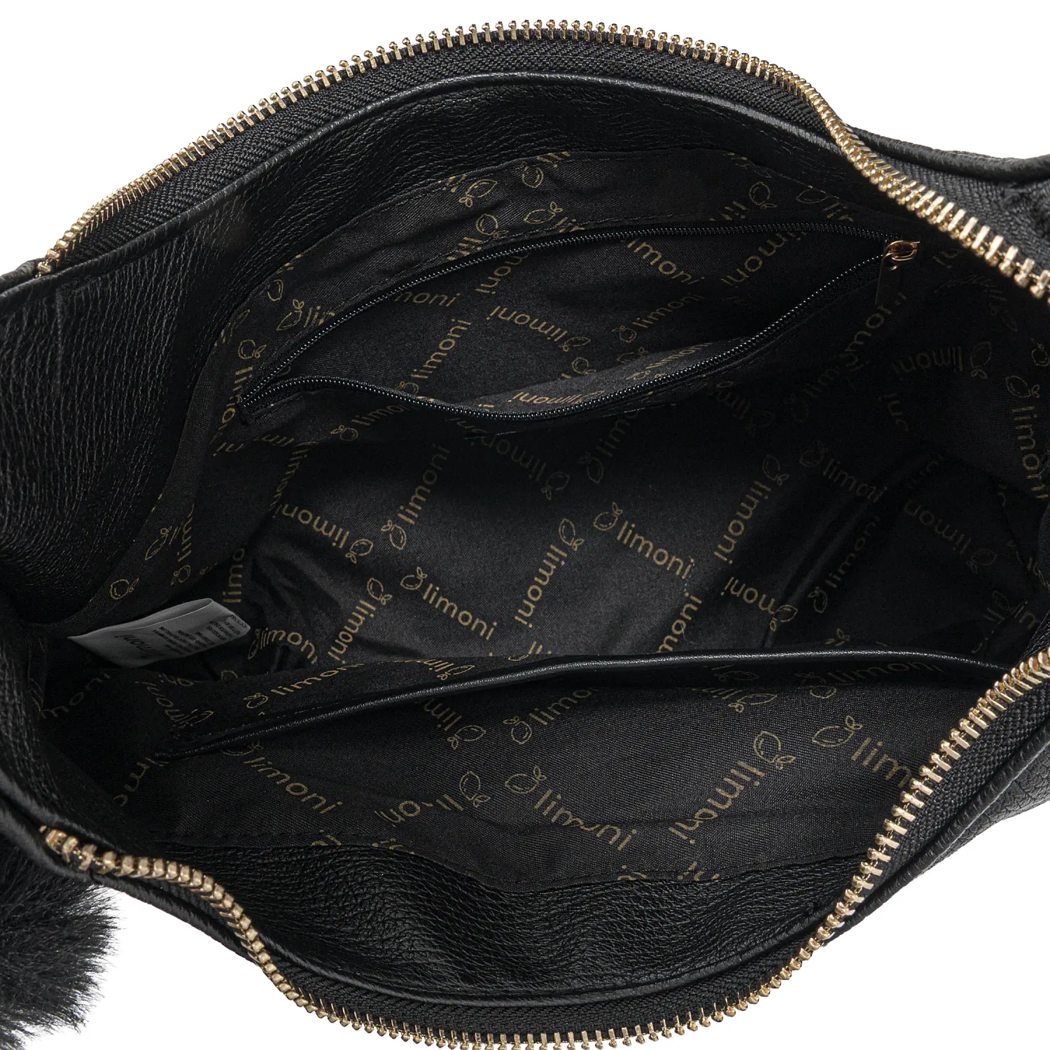 Cartera Limoni Casual Fiore-1 color negro | Platanitos