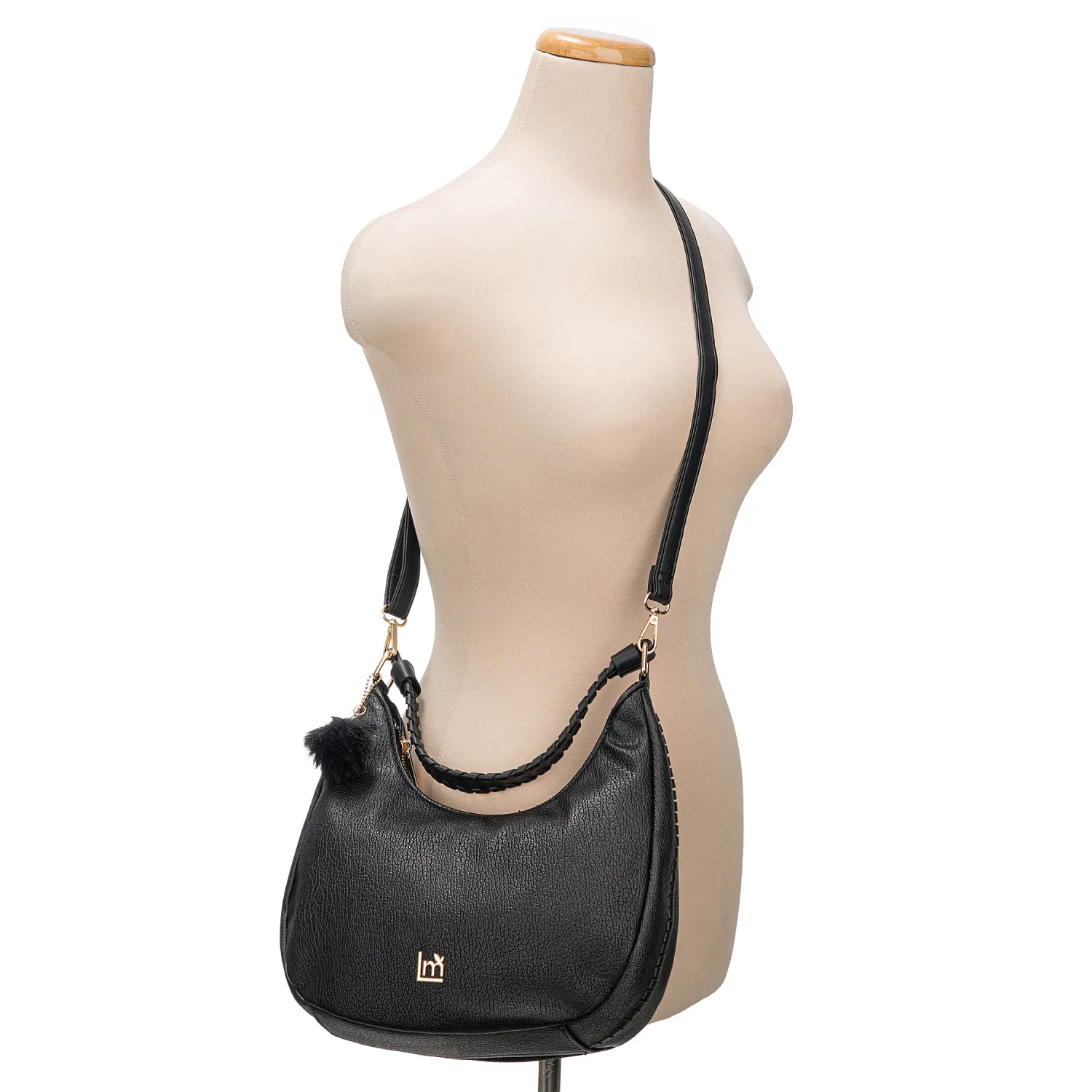 Cartera Limoni Casual Fiore-1 color negro | Platanitos