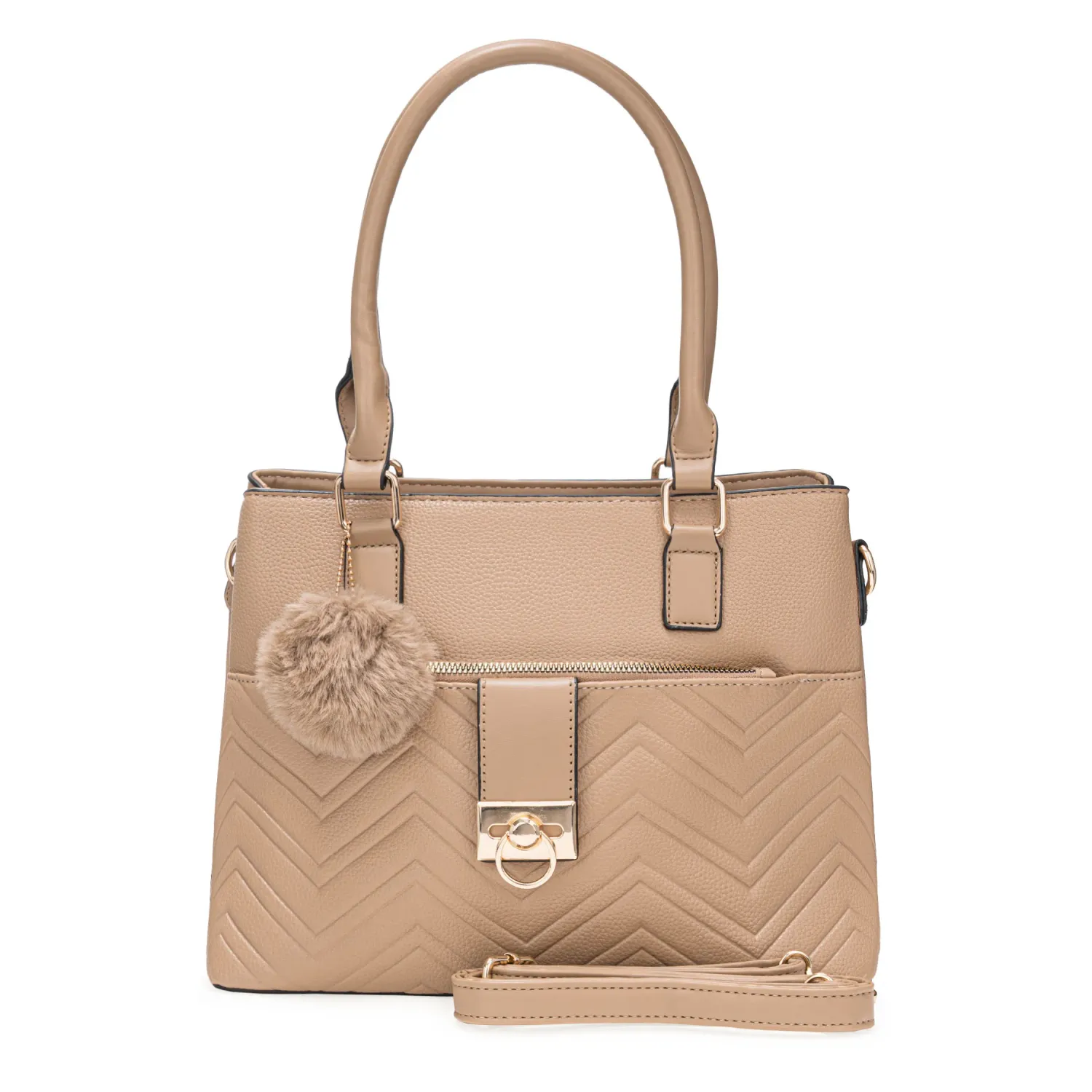 Cartera Limoni Casual Pompi color beige | Platanitos