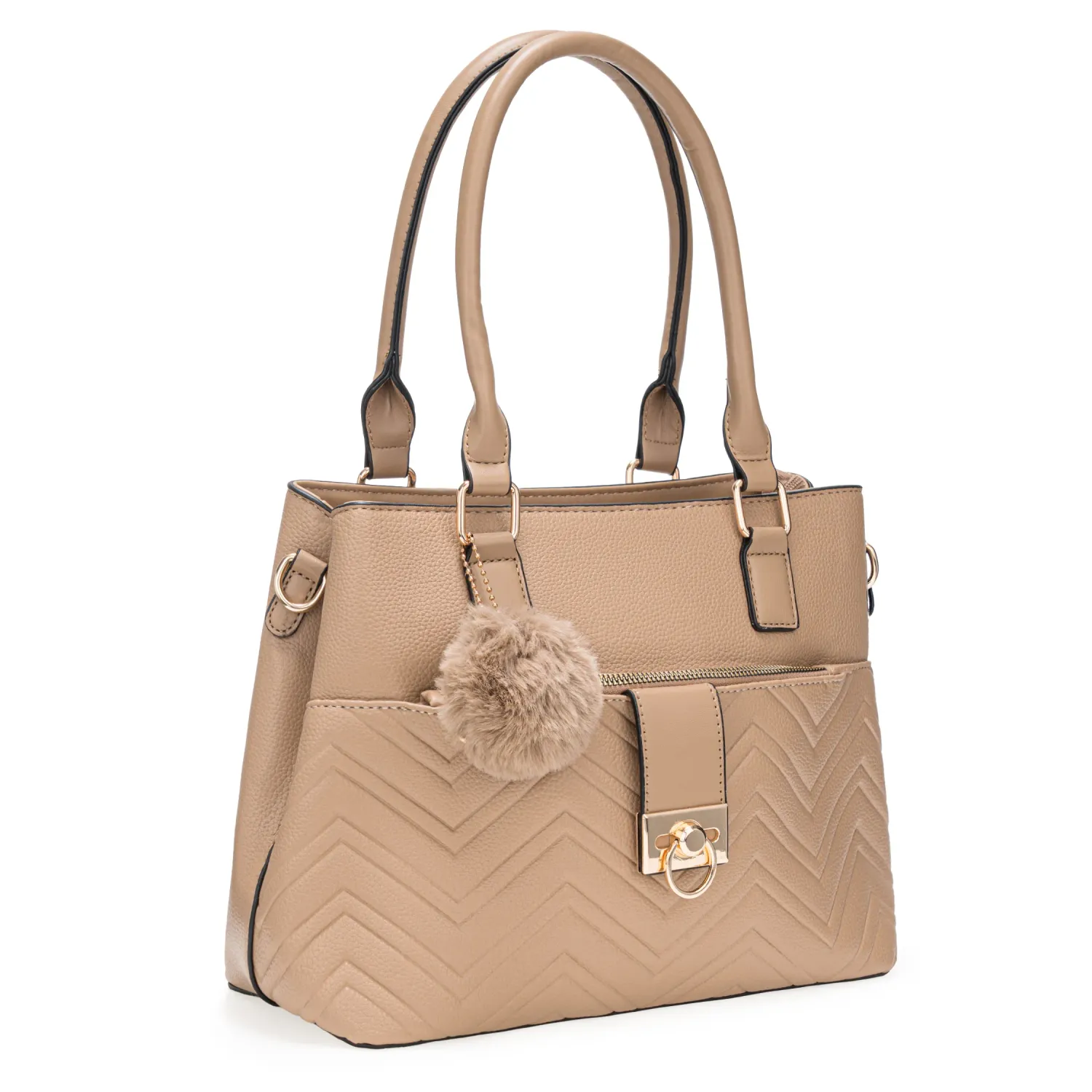 Cartera Limoni Casual Pompi color beige | Platanitos