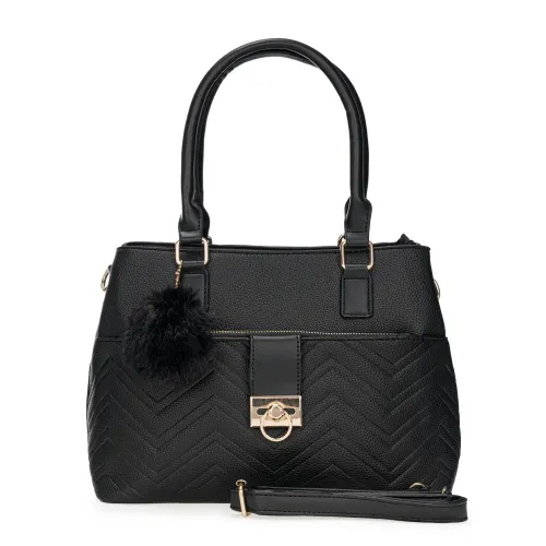 Cartera Limoni Casual Pompi color negro | Platanitos