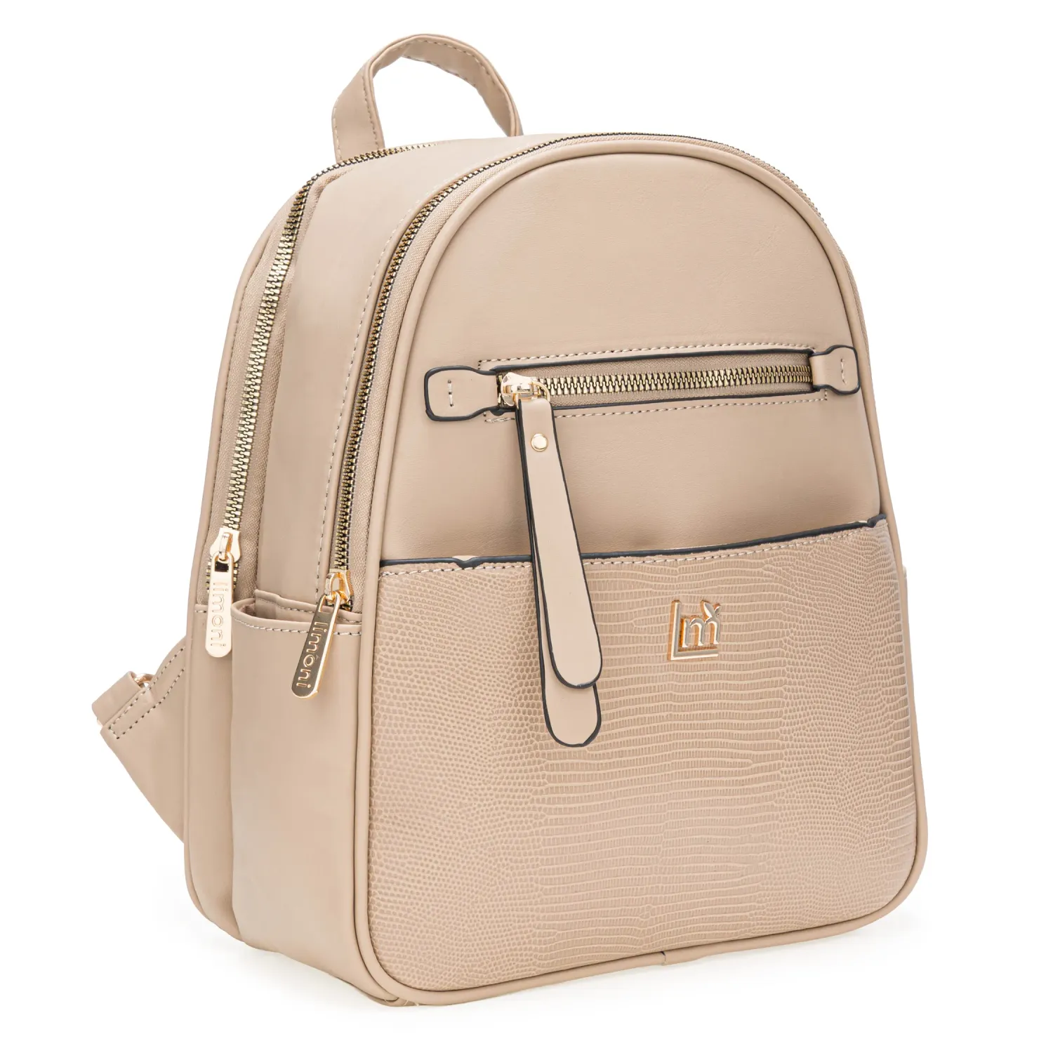 Mochila Limoni Dama Alexa color beige | Platanitos